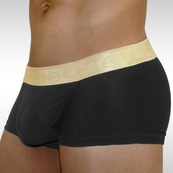 Ergowear Men's FEEL Pouch Modal  Boxer Brief, Black w Gold,  XL (34-38), New - Picture 2 of 4